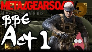 Metal Gear Solid 4 Big Boss Emblem Walkthrough W Commentary Act 1 [upl. by England]