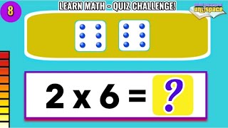 EASY MATH MULTIPLICATION QUIZ CHALLENGE [upl. by Fanny428]