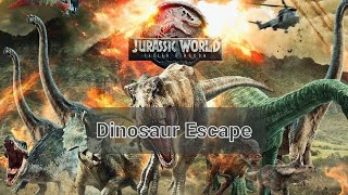 Jurassic Franchise Dinosaur Escape Music Video Redo [upl. by Aynotak]