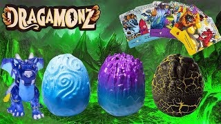 NEWDragamonz Surprise Eggs With Collectible FiguresTrading Card Game UNBOXINGREVIEW [upl. by Zippel749]