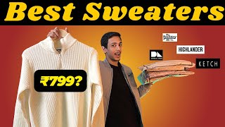 Best budget sweaters for men 2024Best sweaters for men under ₹1000Winter wardrobe essentials 2024 [upl. by Aynik868]