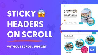 Sticky Header Animations in Figma Without scroll support [upl. by Lleryt]