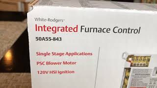 WhiteRodgers 50A55843 Furnace Module replacement [upl. by Blakeley]