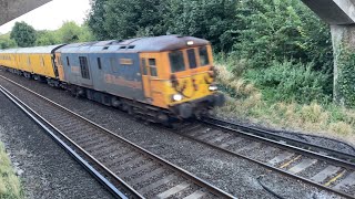 Class 73  73962  73963  Network Rail PLPR Test Train  GB Railfreight GBRf [upl. by Teragramyram]