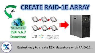 How To Create a RAID and add into VMWare Datastore [upl. by Yot]