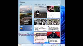 Personalize Your Widget Board in Windows 11 [upl. by Yecaj994]