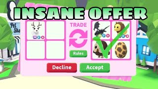 Huge Offers Trading My Mega Arctic ReindeerAdopt Me Trading adoptmetrades [upl. by Rednas439]