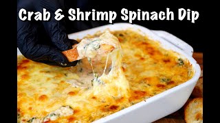 How To Make Crab amp Shrimp Spinach Dip  Your New Favorite Appetizer Recipe MrMakeItHappen [upl. by Nagirrek379]