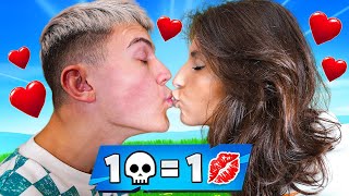 BLANDINE membrasse sur la BOUCHE à chaque KILL sur FORTNITE [upl. by Schreiber]