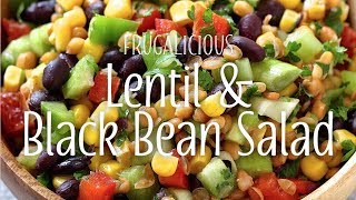 Lentil amp Black Bean Salad [upl. by Alleber]