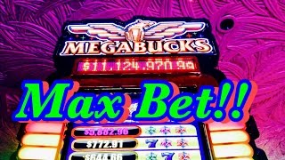 ★MAX BET★ MEGABUCKS SLOT MACHINE5 DRAGONS WOLF RUN AND MORE LAS VEGAS SLOTS [upl. by Navets]