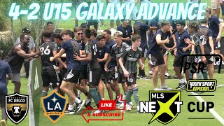 MLS NEXT CUP 2023 U15 LA GALAXY ACADEMY VS FC DELCO BACK TO BACK PENALTIES GOALSGALAXY ADVANCE R16 [upl. by Dian]