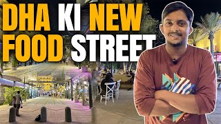 DHA Ki New Food Street  Best Street Food Ambience in Karachi  Rehman Vlogs [upl. by Lawton471]