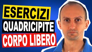 9 Esercizi di Rinforzo del Quadricipite Isometrici con Elastico e Corpo Libero [upl. by Broadbent380]