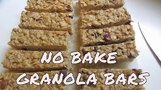 Easy No Bake Gluten Free Granola Bars [upl. by Steel442]