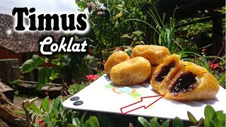 TIMUS ISI COKLAT  CARA MEMBUAT TIMUS  IDE SNACK KARDUS Rp500an  JAPLAK HOT [upl. by Heilner]