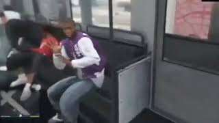 GTA V clip  Franklin in the tram with Sr Pelo scream [upl. by Belita]