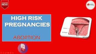 abortion  high risk pregnancies  OBG  GNM and BSC NURSING  threatened abortion  PART1 [upl. by Herm353]