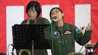 2017新田原基地航空祭・基地音楽隊バンド演奏「レベッカ」歌う彼女カッコイイ‼ [upl. by Ruford]