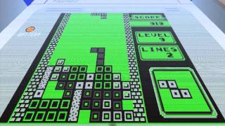 Minecraft Tetris done in stop motion [upl. by Auqinot136]