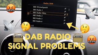 DAB RADIO SIGNAL PROBLEM dabradiosignalproblems emojicarmods audis3 [upl. by Cheung]