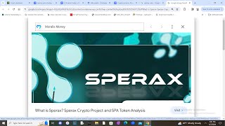 Sperax coin price update 🚨 Its only a matter of time 🚀 [upl. by Hsinam]