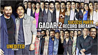 UNCUT  Gadar 2 Biggest Success Party Ever  FULL HD VIDEO  Shahrukh Salman Aamir  500 Crore [upl. by Hurwitz]