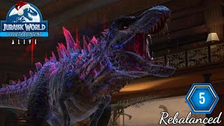 MORTEM REX T5 First Look All New 33 Rebalanced Apex  Cash Link  Jurassic World Alive [upl. by Francoise411]