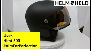 Uvex hlmt 500 visor  black mat  360° [upl. by Atteoj999]