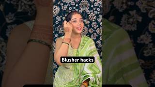 Blusher hacks for beginners Shilpatandon23 shortsfeed blusherhacks makeupartist [upl. by Attennek]