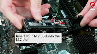 MSI® HOWTO install M2 SSD correctly [upl. by Janenna478]