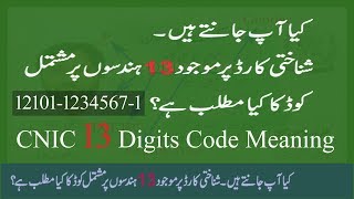 CNIC Number Full Information  Meaning Of CNIC Number  Interesting Information About CNIC [upl. by Ysabel]