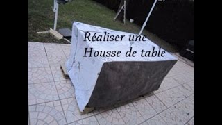 Coudre une Housse de table extérieur en recyclant deux nappes en toile cirée [upl. by Torbart]