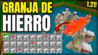 GRANJAS de HIERRO FACILES para MINECRAFT BEDROCK 120 [upl. by Calendra]