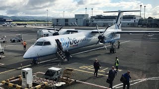 Flybe Bombardier Dash8 Q400 Glasgow to Birmingham Full Flight [upl. by Yrek]