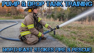 Pump amp Drop Tank Training  Northeast Stokes Volunteer Fire amp Rescue [upl. by Let]