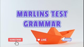 Marlins Test For Seafarer  Grammar [upl. by Yule518]