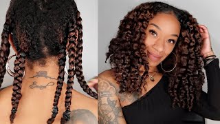 QUICKEST BRAIDOUT ON NATURAL HAIR [upl. by Kristan]