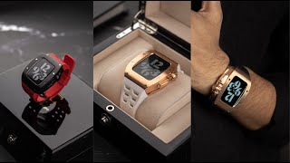 Lavish Concept Apple Watch 44MM Sport Luxury Case Installation Guide [upl. by Yauqram736]