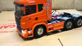 Tamiya RC Scania R620 Highline 114 w MFC01 [upl. by Rednal960]