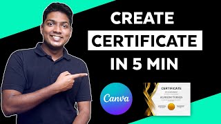 How To Make A Certificate Design In Just 5 Mins [upl. by Almallah705]