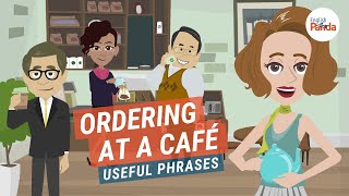 English Conversation at a Café Coffee Shop  Useful Phrases [upl. by Munafo246]