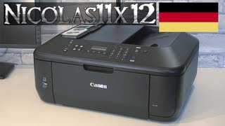 DEUTSCH Canon PIXMA MX395 AllInOne Drucker Testbericht [upl. by Saundra203]