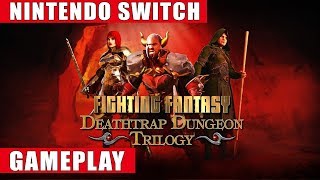 Deathtrap Dungeon Trilogy Nintendo Switch Gameplay [upl. by Reave259]