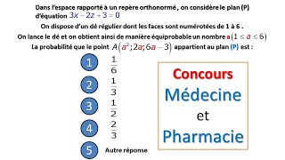 CONCOURS MEDECINE ET PHARMACIE QUESTION N 44 [upl. by Runkel585]