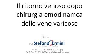 Schema che simula la circolazione venosa dopo chirurgia emodinamica by veneinforma [upl. by Briny]