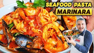 Unforgettable Recipe SEAFOOD PASTA MARINARA [upl. by Ellecrad]