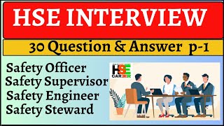 HSE Officer interview questions and answers P1  Safety officer interview questions for fresher [upl. by Atoiyanap752]