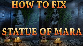 Skyrim SE  AE 2023  How to Fix Rotate and Move Statue of Mara at Leaf Rest  Part 17 [upl. by Naitsihc]