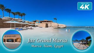 Jaz Grand Marsa  Marsa Alam Egypt   4K Full Resort Walk Around 2024 [upl. by Eninahpets]